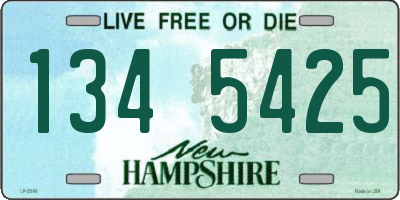 NH license plate 1345425