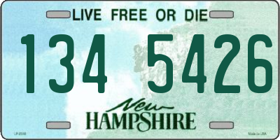 NH license plate 1345426