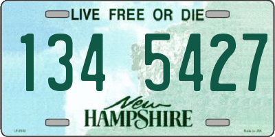 NH license plate 1345427