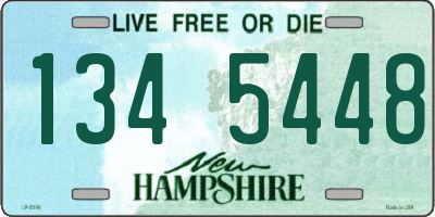 NH license plate 1345448