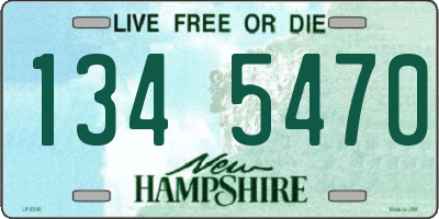 NH license plate 1345470