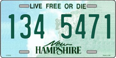 NH license plate 1345471