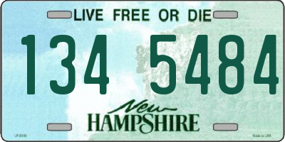 NH license plate 1345484