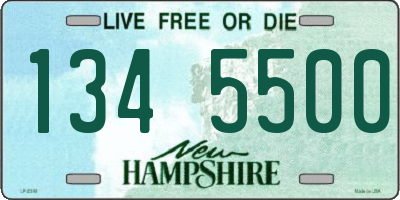 NH license plate 1345500