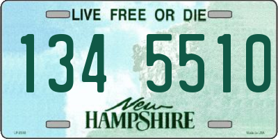 NH license plate 1345510