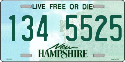 NH license plate 1345525