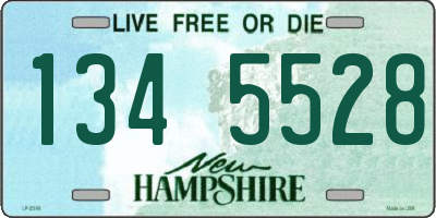 NH license plate 1345528