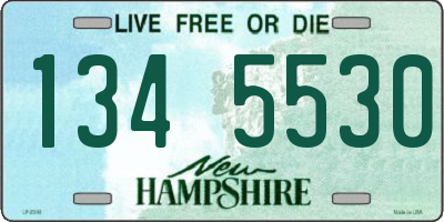 NH license plate 1345530