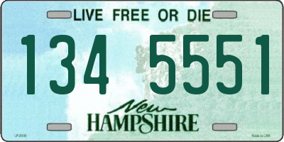 NH license plate 1345551