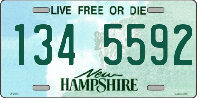 NH license plate 1345592