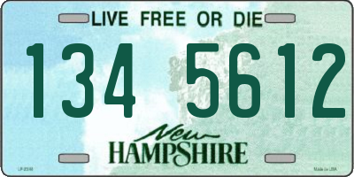 NH license plate 1345612