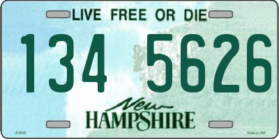 NH license plate 1345626