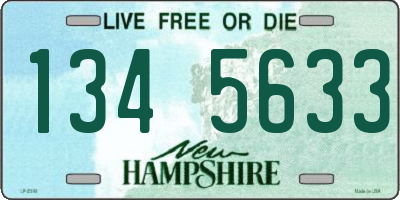 NH license plate 1345633