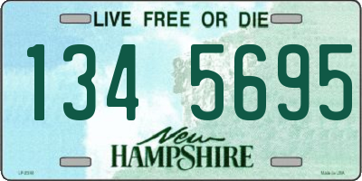 NH license plate 1345695