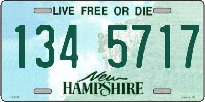 NH license plate 1345717