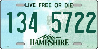 NH license plate 1345722
