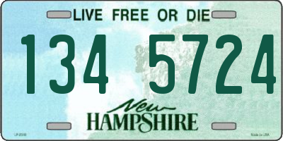 NH license plate 1345724