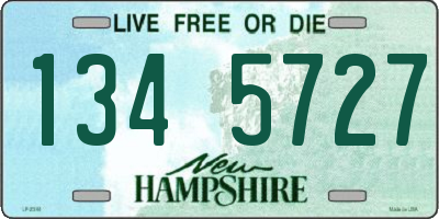 NH license plate 1345727