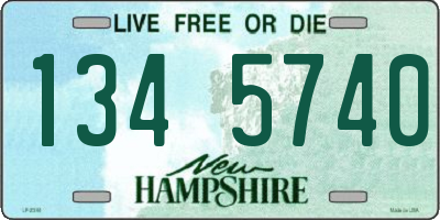 NH license plate 1345740