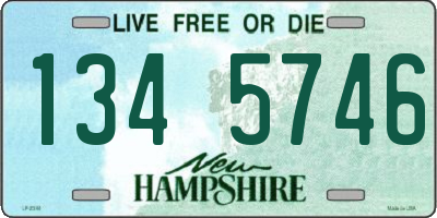 NH license plate 1345746