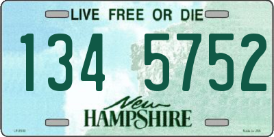 NH license plate 1345752