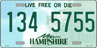 NH license plate 1345755