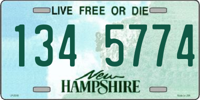 NH license plate 1345774