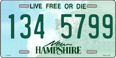 NH license plate 1345799