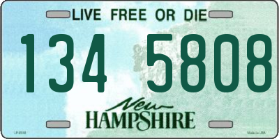 NH license plate 1345808