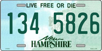 NH license plate 1345826