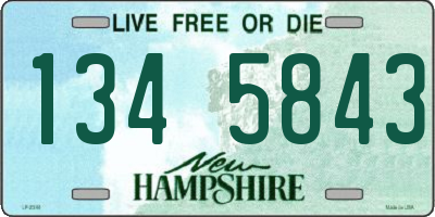 NH license plate 1345843