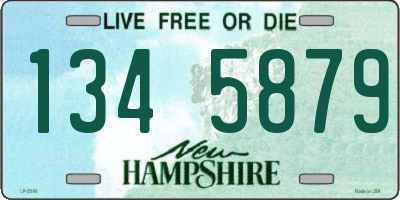 NH license plate 1345879