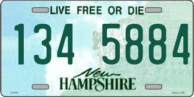 NH license plate 1345884