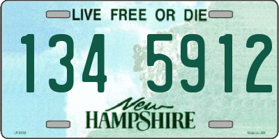 NH license plate 1345912