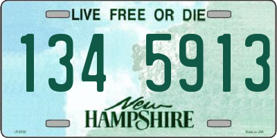 NH license plate 1345913