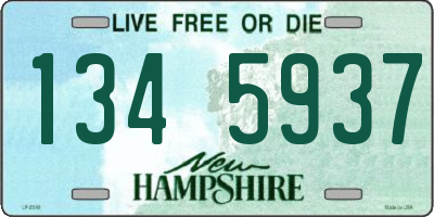 NH license plate 1345937