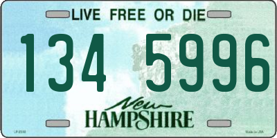 NH license plate 1345996