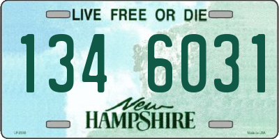 NH license plate 1346031