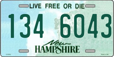 NH license plate 1346043