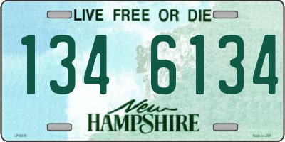 NH license plate 1346134
