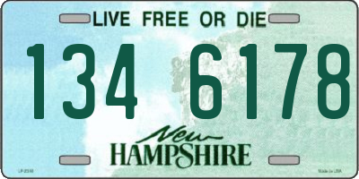 NH license plate 1346178