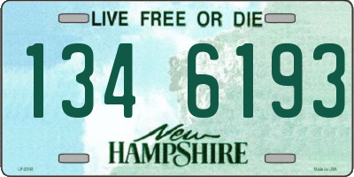NH license plate 1346193