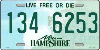 NH license plate 1346253
