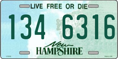 NH license plate 1346316