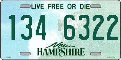 NH license plate 1346322