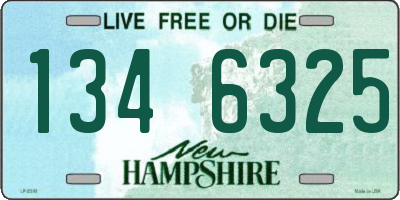 NH license plate 1346325
