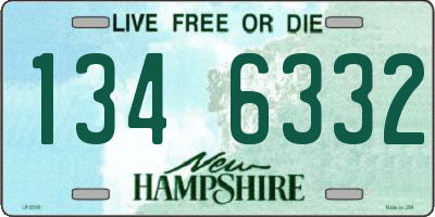 NH license plate 1346332