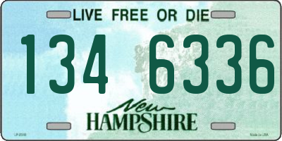 NH license plate 1346336