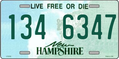 NH license plate 1346347