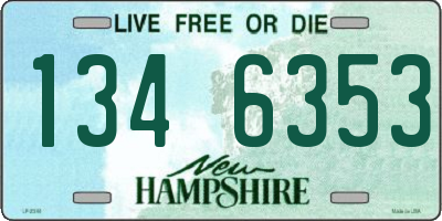 NH license plate 1346353